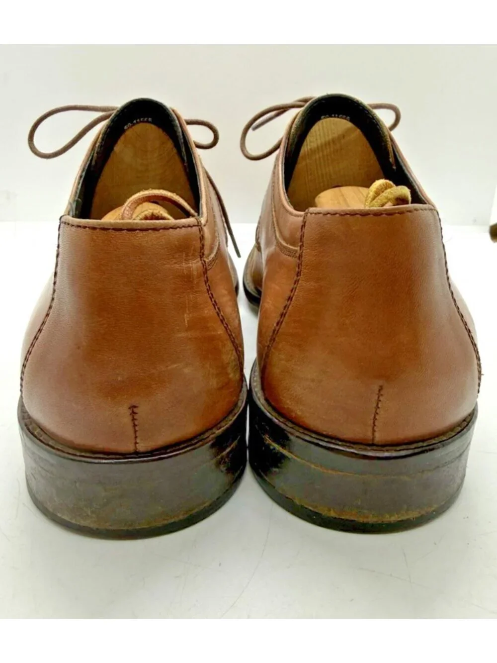 Johnston & Murphy Men's Dress Brown Leather Cap Toe Oxford Shoes Sz 10M 59-11566